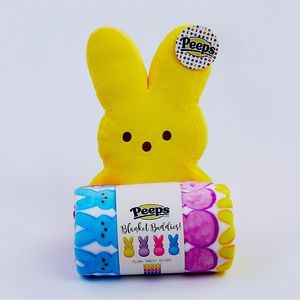 Peeps Plush and Throw Blanket Set - Yellow